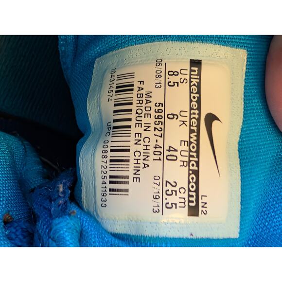 RARE Nike Hyperdunk 2013 Royal Blue Basketball Sneakers US 8.5 - Picture 9 of 10